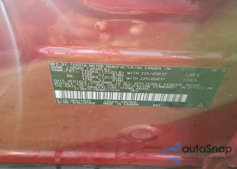 2016 Toyota Rav4 Le из США, поврежденный, VIN 2T3BFREV8GW533400